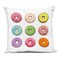 Stupell Industries Colorful Mixed Donuts Outdoor Printed Pillow design by Marcus Prime, 18 x 7 x 18